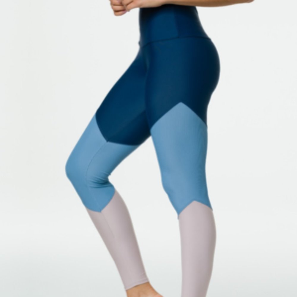 NWT Onzie High Rise Track Legging - Pebble Combo